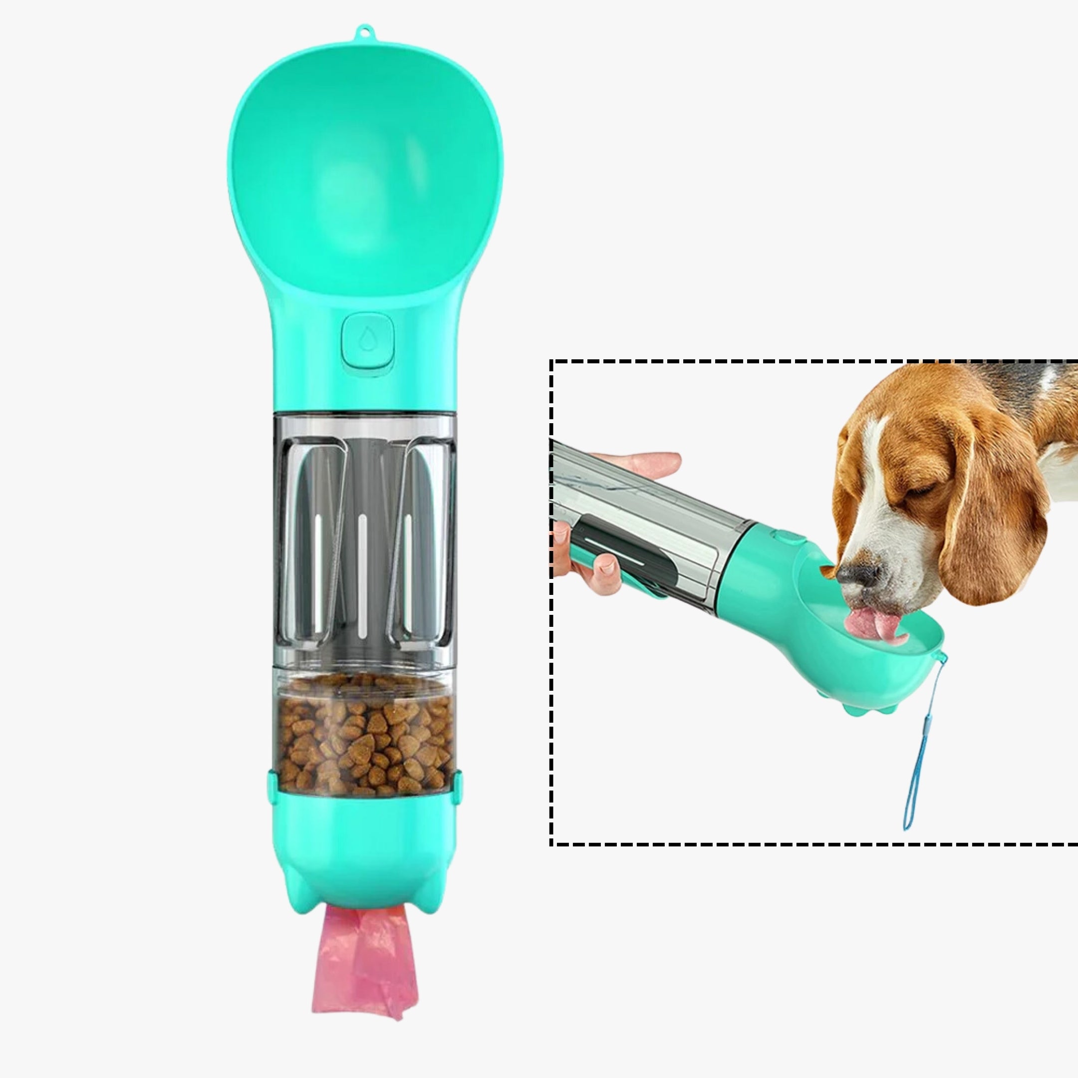 PawHydrate™ 4-in-1 Portable Pet Water Bottle