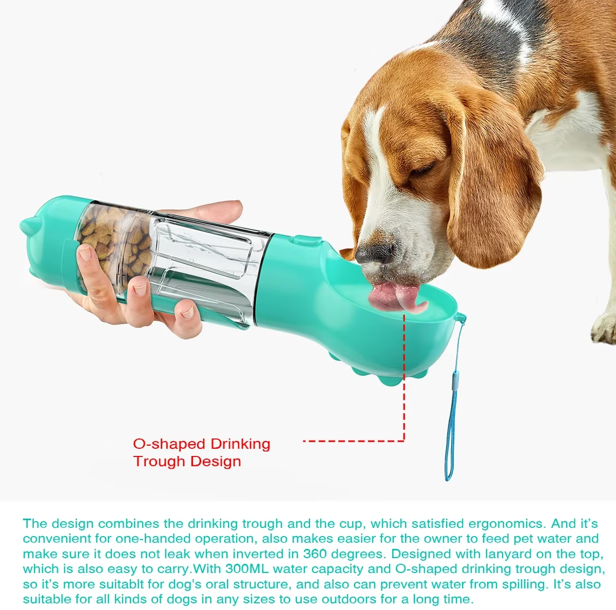 PawHydrate™ 4-in-1 Portable Pet Water Bottle