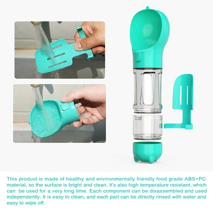 PawHydrate™ 4-in-1 Portable Pet Water Bottle